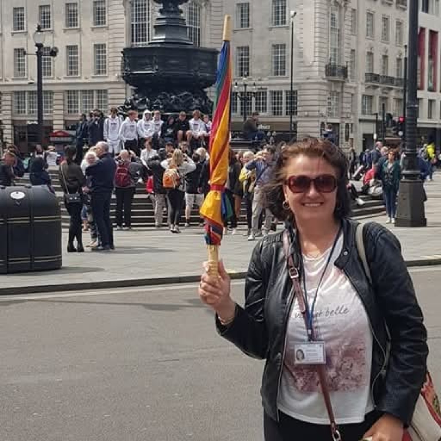 Agnieszka podczas zwiedzania Londynu