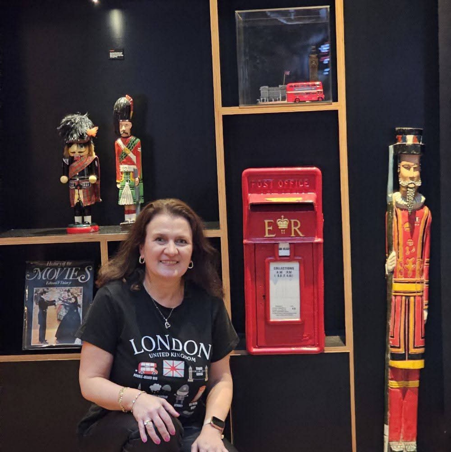 Agnieszka podczas wycieczki po Londynie