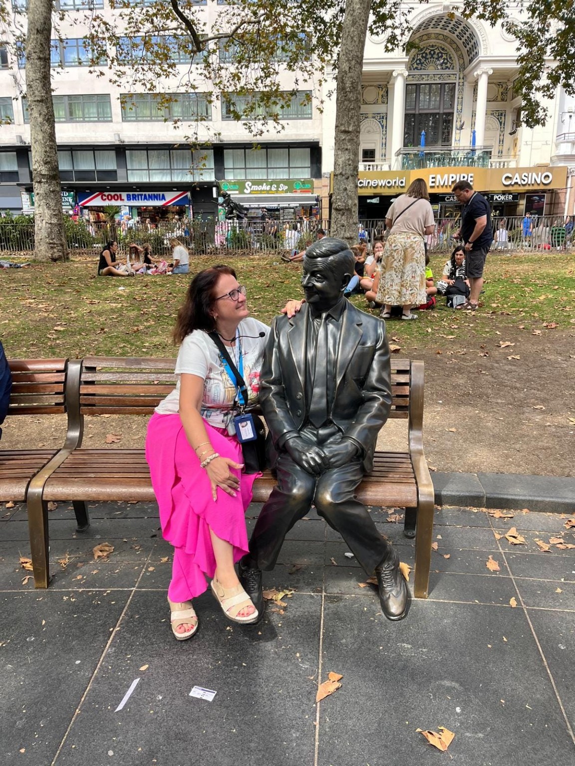Agnieszka podczas zwiedzania Londynu