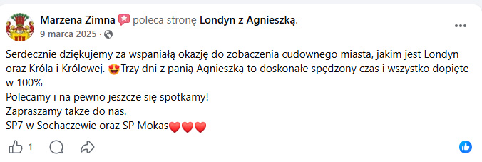 Opinia klienta o rodzinnej wycieczce po Londynie